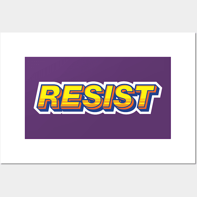 Resist Wall Art by Jennifer